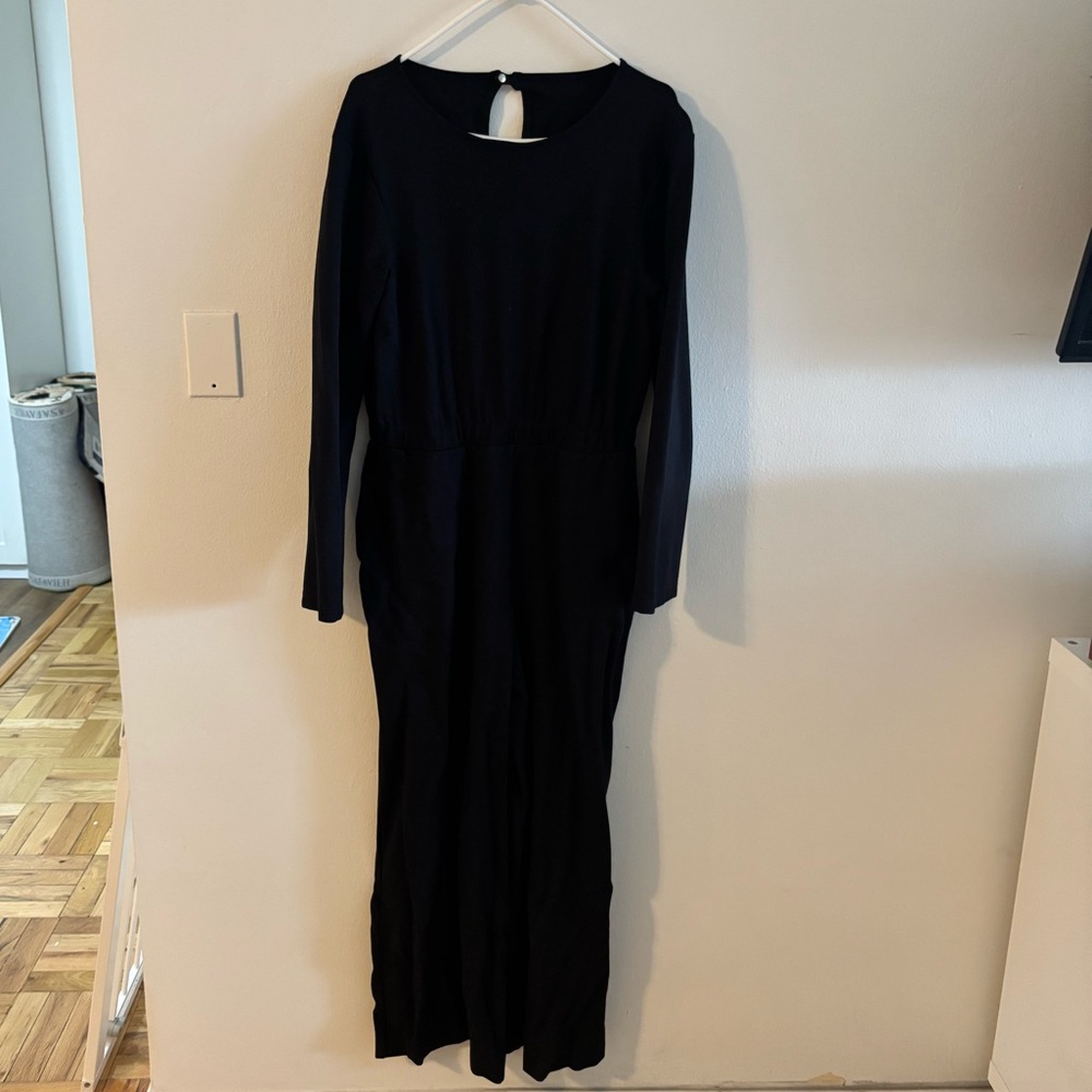 Leze The Label Black Long Sleeve Jumpsuit
